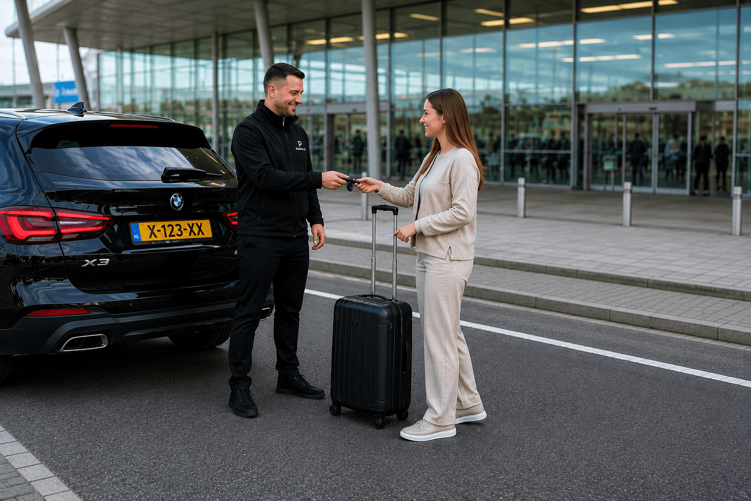 Auto afgeven bij Kiss & Ride Eindhoven Airport